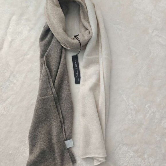 NEW TAHARI 100% 2-PLY Cashmere Scarf 23.5” X 79” Tricolor - Picture 3 of 5